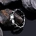 VIKI LYNN 2 Pcs Men's/Women's Hematite Metal Magnetic Therapy Bracelets S15C3