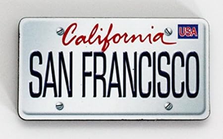 San Francisco California placa de licencia de madera imán para ...