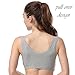 EMY Nursing Bra Maternity Bra 4 Pack Wrap Sleep Bra for Maternity to Nursing Seamless Cotton (M (Asian tag L))