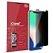 iCarez [4 Way Privacy] 360 Degree Film Screen Protector for Apple iPhone X iPhone 10 5.8-Inch [1-Pack Updated Version] Easy Install with Lifetime Replacement Warranty