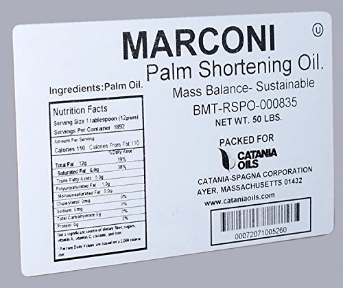 Palm Oil Shortening Cube - 50 lbs. - No Stir - Food Grade - Kosher - SUSTAINABLE - RSPO Certified