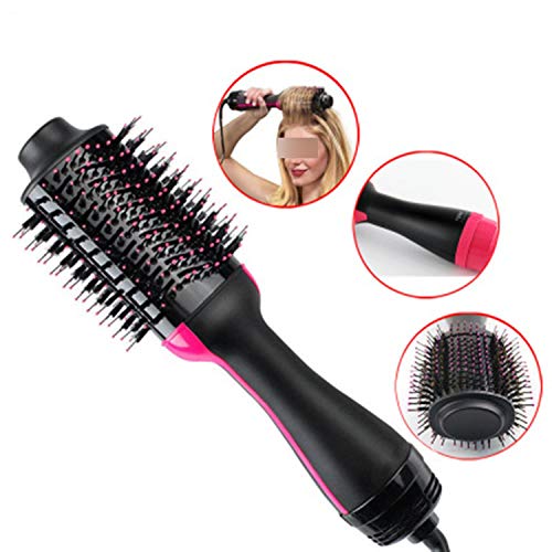 2 In 1 Wind Comb Hot Hair Comb Negative Ion Hair Curler Straight Hair Dryer Multifunctional Shape Comb,TO