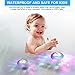 Bath Light Toys for Kids(7 Lighting Modes), Adkwse Underwater Light Show, 100 Waterproof Lightning Bath Toy, Colorful Floating Lights for Bathtub Swimming Pool Party Pond Spa