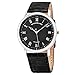 Stuhrling Original Men's 645.03 Classique Swiss Quartz Ultra Slim Black Leather Watch