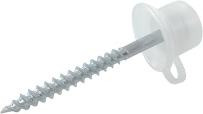Merriway BH02183 10 Pcs BZP Roofing Screw with Clear Cap & Washer