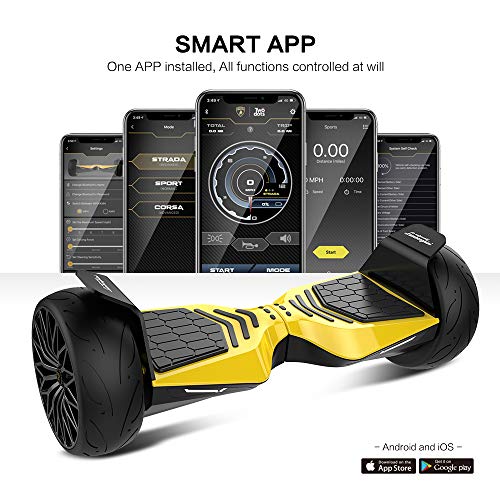 LAMBORGHINI TwoDots Hoverboard 8.5" with App Glyboard Corse and Bluetooth Speaker LED Lights Two-Wheel Balancing Electric Hover Board Scooter for Adult by UL2272 Certified LAMBORGHINI TwoDots Hoverboard 8.5" with App Glyboard Corse and Bluetooth Speaker LED Lights Two-Wheel Balancing Electric Hover Board Scooter for Adult by UL2272 Certified