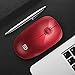 FD Silent Wireless Mouse(Battery Included), V8 2.4G Ultrathin Wireless Mouse with Nano Receiver 1500 DPI Precise Control for Notebook Computer PC Laptop MacBook and Chromebook (Red)