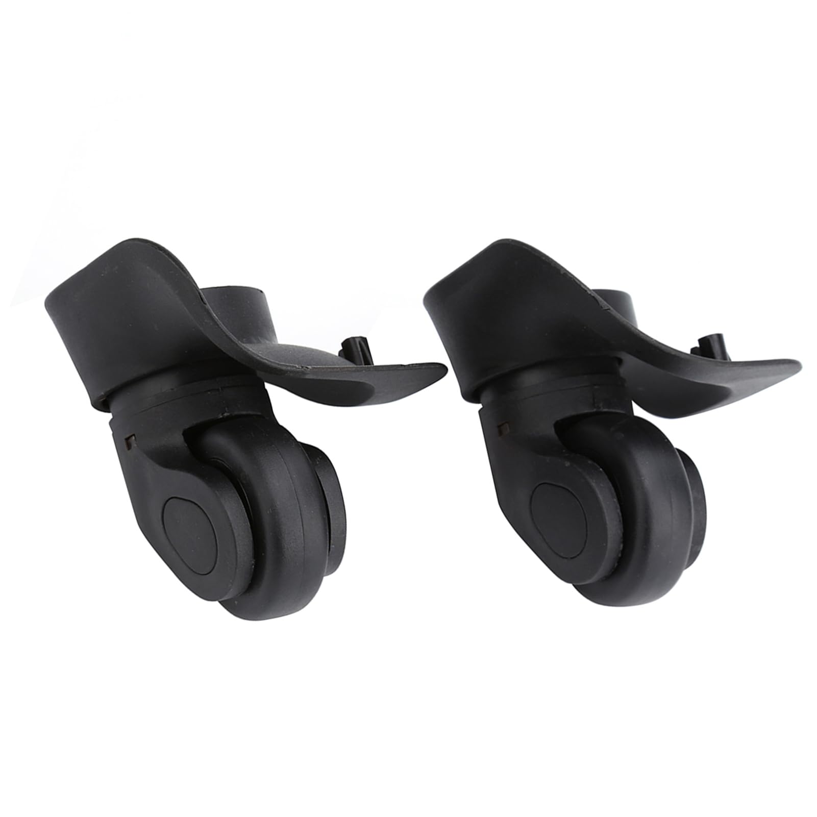 MAGT 1 Pair Suitcase Replacement Wheels -Universal PVC Wheels Luggage Suitcase Trolley-black (W041-2 Large) (Color : Black)
