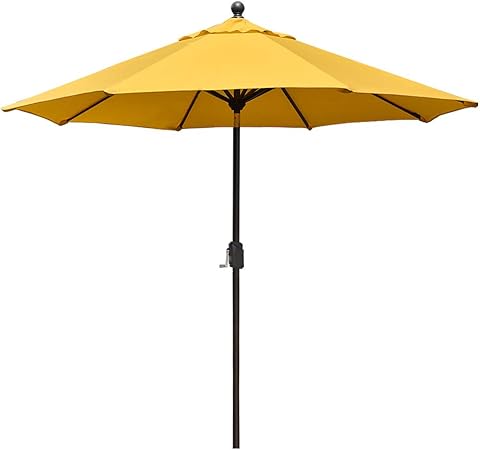 Amazon Com Eliteshade Sunbrella 9ft Market Umbrella Patio Outdoor Table Umbrella With Ventilation And 5 Years Non Fading Top Yellow Garden Outdoor