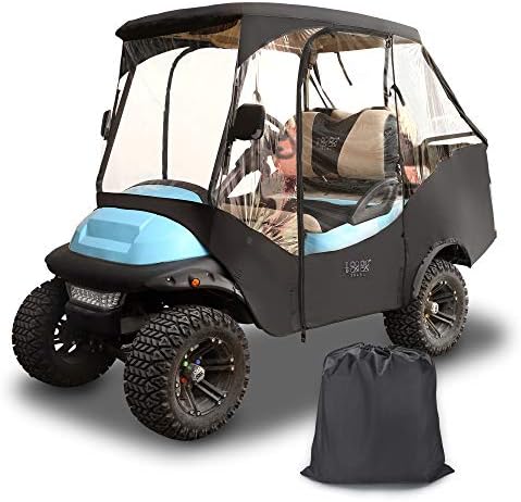 10L0L 4 Passenger 600D Golf Cart Driving Enclosure Cover for Club Car Precedent,New Version Available Passengers Can Sit in Back with Enclosure On (Passenger Access to The Back) 10L0L 4 Passenger 600D Golf Cart Driving Enclosure Cover for Club Car Precedent,New Version Available Passengers Can Sit in Back with Enclosure On (Passenger Access to The Back)
