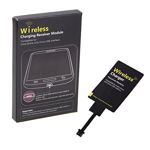 Universal QI Wireless Charging Receiver film for micro-USB of All Android Mobile (Port A)