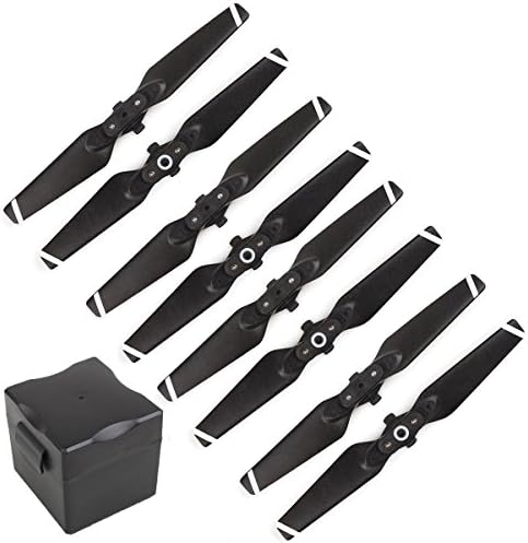 AQGOODLIFE DJI Spark Accessories Quick Release 4730F Propellers with Propellers Storage Box Portable Carrying Case