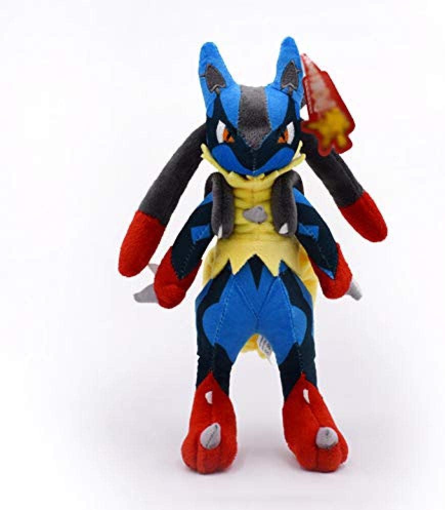 LFSLAS Mega Lucario Xy Plush Toy Soft Stuffed Anime Baby Doll Toy for Children 28Cm