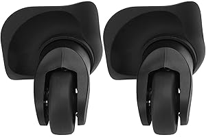 A Pair Black Suitcase Mute Single Row Wheel Luggage Replacement Outdoor Supplies