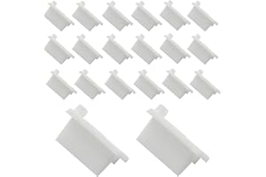 Auvotuis 20Pcs Silicone USB Port Cover, USB A Type Female Cover Plug Protector, White