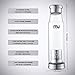 MIU COLOR 18 oz Glass Water Bottle - Portable BPA and PVC Free Tea Bottle, with Tea Infuser, Colorful Nylon Sleeve, Bottle Brush, Solid Water Bottle for Bike, Outdoor, Running