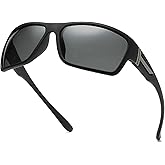 mincl Full lens Polarized Reading Sunglasses for Men Driving Running Sports Reader Square UV Protection Style Unisex