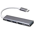 Herolland USB C Hub 3.0, 4-Port USB C to USB Adapter Ultra-Slim USB C Adapter USB Splitter,USB C Dock USB Extender for Laptop,iMac Pro,MacBook Air,Mac,USB to USB C,USB C to USB