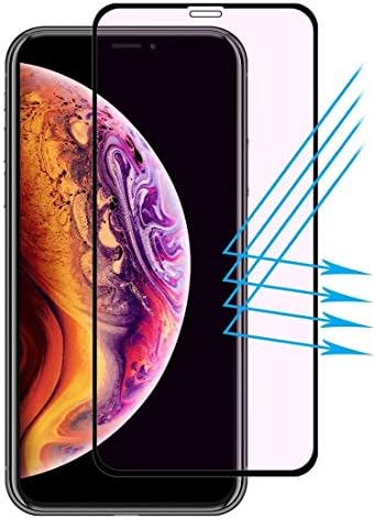 Tiffany Malan Hat-prince Full Glue 0.26mm 9H 2.5D Curved Edge Anti Blue-Ray Full Screen Tempered Glass Film for iPhone XS Max