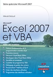 Excel 2007 et VBA