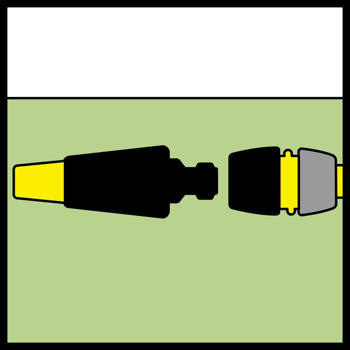 Karcher 2.645-009.0 1.5 x 6.5 x 6.0 cm 3 Way Hose Connector - Black, 1.5x6.5x6.0 cm - Image 4