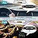 Emmako Backup Camera Wireless and 4.3'' Mirror Monitor System For Cars/SUVs/MiniVans HD Color Night Vision IP68 Waterproof Rear/Front View Camera Guide Lines On/Off