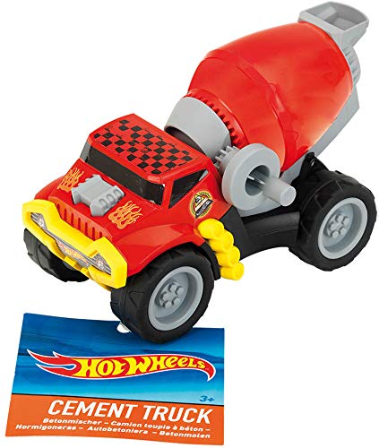 Theo Klein 2441 Hot Wheels Concrete Mixer , Concrete Mixer Scale 1:24 , with Rotating Drum , Toy for Children above 3…