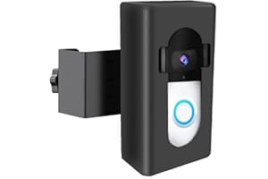 YAHUAA Upgrade Anti Theft Video Doorbell Mount Compatible with Video Doorbell, Adjustable Mounting Bracket Accessories for houses, apartments, Office .No Drill.
