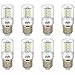 E27 5W White LED Light Bulb Lamp, Low Power Consumption, AC 110-120v, Cool White 6500K, E26 LED Corn Bulb, 40 Watts Replacement, Pack of 8 Units