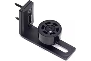 Heavy Duty Door Bottom Sliding Roller Nylon Wheel Door Guide for 1/2inch 2inch Thick Panel Space Saving Design Steel Barn Har