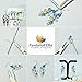 PandaHall Elite 10 Rolls Aluminum Craft Wire 18 Guage Flexible Artistic Floral Jewely Beading Wire 10 Colors DIY Jewelry Craft Making Each Roll 65 Feet
