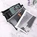 BoomYou 3 Pieces Zipper File Bags Organizer Mesh Zipper Pencil Case Storage Holder Transparent Paper Document Pouches for Office School, Business Receipts, Newspaper, Magazine (Large)