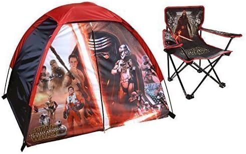 Disney Star Wars Indoor/Outdoor Discovery Tent and Chair with Carry Bag - 3 Piece Set