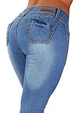 Style G154- Colombian Design, Mid Waist, Butt Lift, Levanta Cola, Skinny Jeans