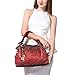 TINKSKY Classic Fashion Tote Handbag Leather Shoulder Bag Perfect Large Tote Ls1195 (Grey) (Red)