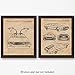 Original DeLorean Patent Poster Prints, Set of 2 (11x14) Unframed Photos, Wall Art Decor Gifts Under 20 for Home, Office, Studio, Garage, Man Cave, College Student, Teacher, Comic-Con & Movies Fan