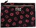 Kate Spade Large Drewe Wilson Road Poppy Floral Cosmetic Pouch Clutch Black