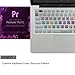 Adobe Shortcut Keyboard , Premiere Pro CC Hot Keys Silicone Mac Keyboard Skin For Macbook Air 13 & Macbook Pro 13 15 17, Retina (US / European ISO Keyboard) (EU/US Both)