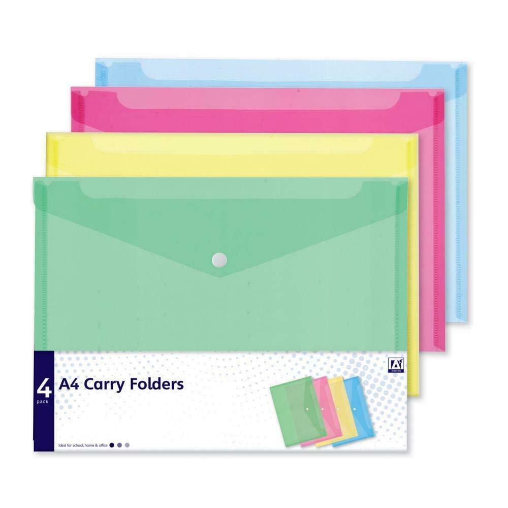 Anker International, Stationery, 4 A4 Carry Folders