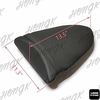 HONGK- Compatible with Kawasaki Ninja ZX636 2005-2006 & ZX10R 2006 2007 Rear Pillion Passenger Seat [B0721RQLNK]