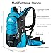 RUPUMPACK Insulated Hydration Backpack Pack with 2L Water Bladder - Keeps Liquid Cool Up to 4 Hours, Fit Outdoor Gear for Hiking, Running, Cycling, Camping, Skiing, Blue