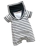 StylesILove Baby Boy Two Tone Sailor Striped Jumpsuit
