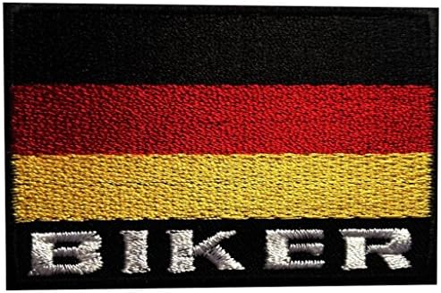 Iron on Patch Embroidered Patches Application German Biker Flag Racing
