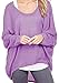 Guandiif Women Baggy Shirts Batwing Sleeve Pullover Tops Casual Tee Knit Oversize Loose Sweatshirt