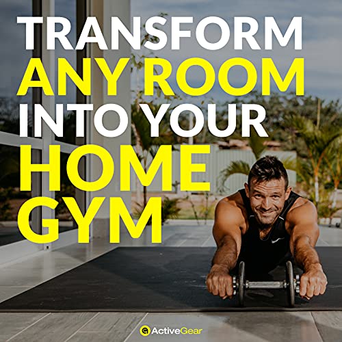 ActiveGear Large Exercise Mat 6 x 6 ft 7mm Thick Premium Square Workout