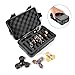 Wiitin Fidget Spinner Collection Box, Hard Plastic Matte Finish Compact Storage Case to Organize up to 10 Hand Spinners, Black (Case Only, Fidget Spinners not Included)