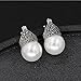 Luna Azure Vintage Style Sterling Silver Shell Pearls Marcasite Women Earrings Girls Festival Gift Present