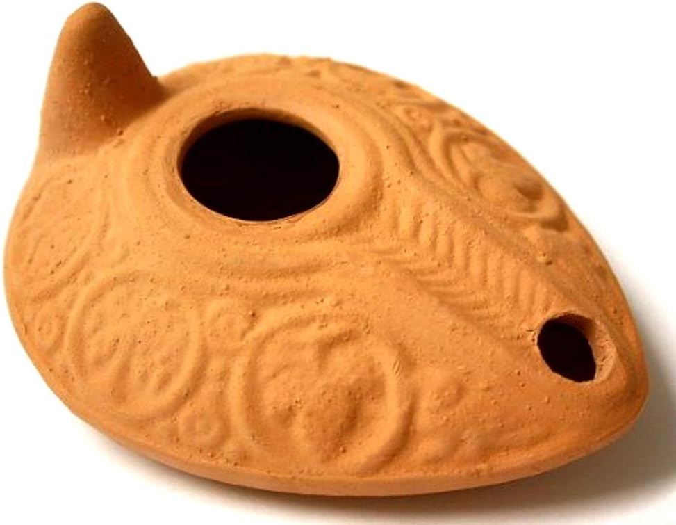Oil Lamps & Accessories - Biblical Replica HERODIAN OIL LAMP from Israel