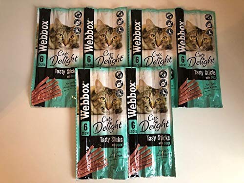 Webbox Tasty Sticks Cat Treats - Duck (Pack of 3)