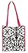 Damask Tote Hot Pink Trim